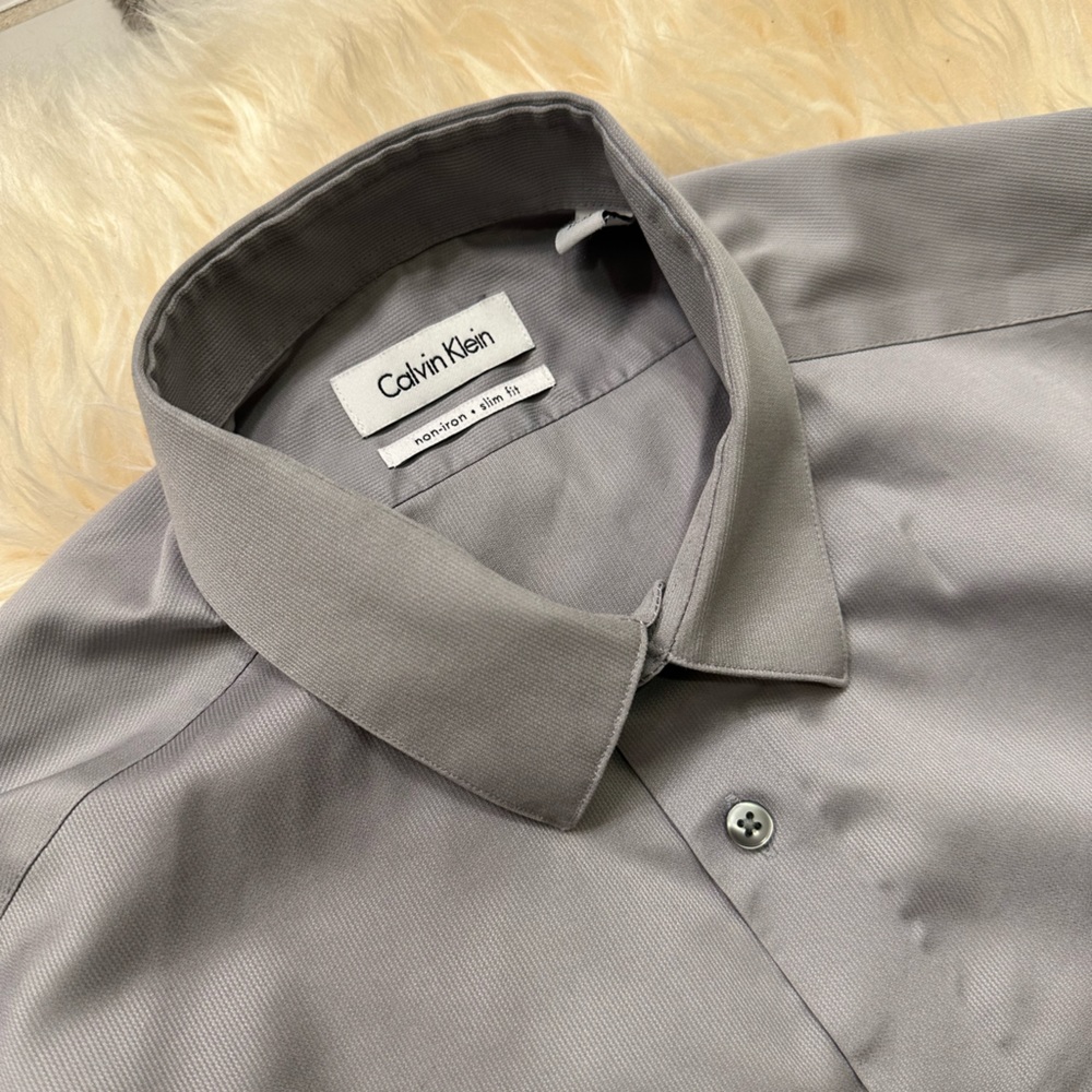 NWOT Calvin Klein No Iron, Slim Dress Shirt